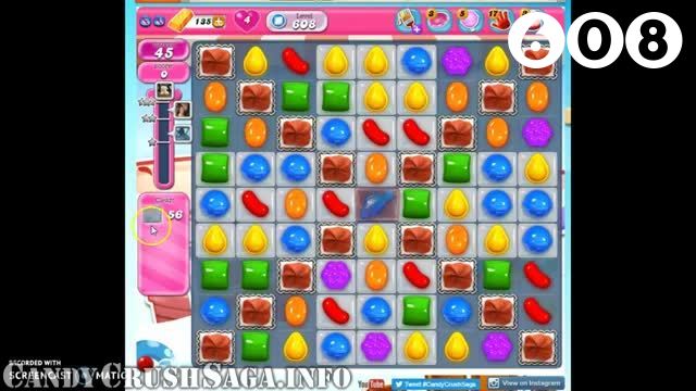 Candy Crush Saga : Level 608 – Videos, Cheats, Tips and Tricks