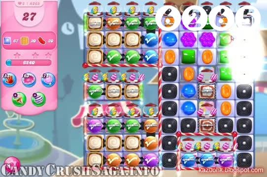 Candy Crush Saga : Level 6265 – Videos, Cheats, Tips and Tricks