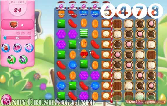 Candy Crush Saga : Level 6478 – Videos, Cheats, Tips and Tricks