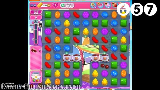 Candy Crush Saga : Level 657 – Videos, Cheats, Tips and Tricks