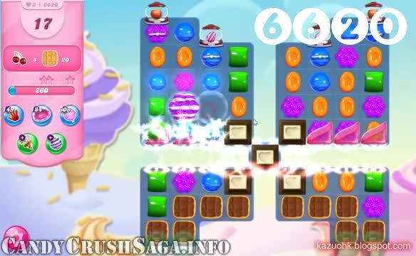 Candy Crush Saga : Level 6620 – Videos, Cheats, Tips and Tricks