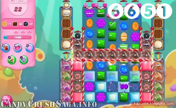 Candy Crush Saga : Level 6651 – Videos, Cheats, Tips and Tricks