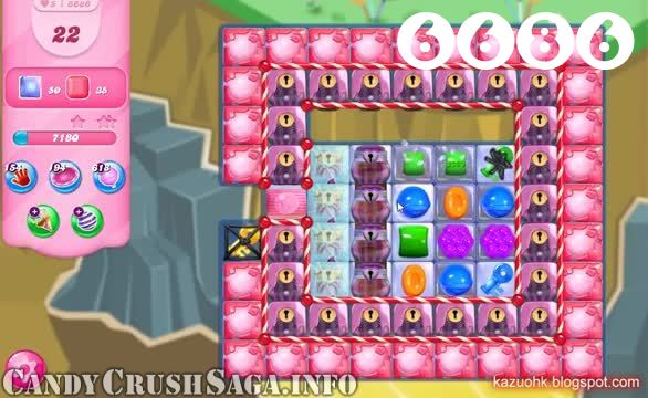 Candy Crush Saga : Level 6686 – Videos, Cheats, Tips and Tricks