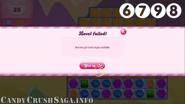 Candy Crush Saga : Level 6798 – Videos, Cheats, Tips and Tricks
