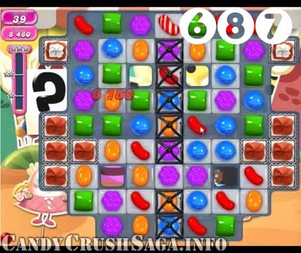Candy Crush Saga : Level 687 – Videos, Cheats, Tips and Tricks