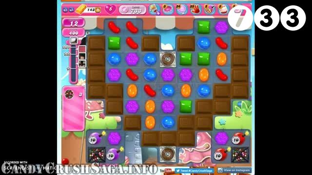 Candy Crush Saga : Level 733 – Videos, Cheats, Tips and Tricks
