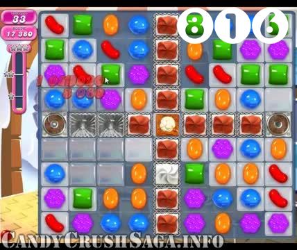 Candy Crush Saga : Level 816 – Videos, Cheats, Tips and Tricks