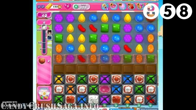 Candy Crush Saga : Level 858 – Videos, Cheats, Tips and Tricks