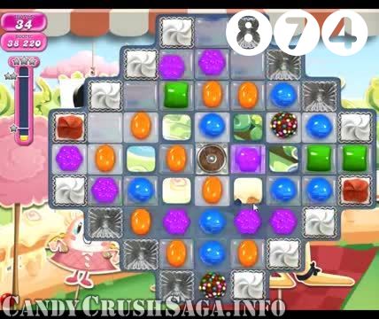 Candy Crush Saga : Level 874 – Videos, Cheats, Tips and Tricks