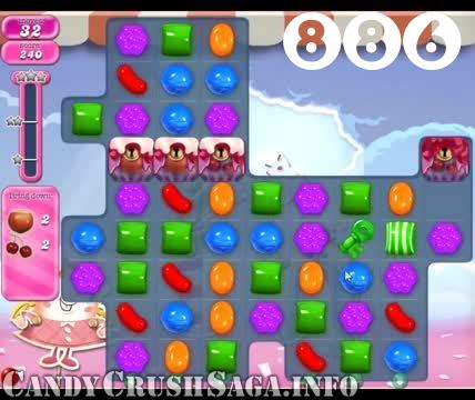 Candy Crush Saga : Level 886 – Videos, Cheats, Tips and Tricks