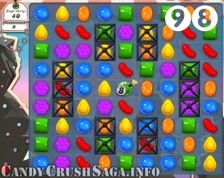 Candy Crush Saga : Level 98 – Videos, Cheats, Tips and Tricks