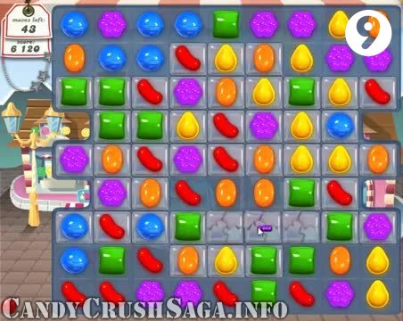 Candy Crush Saga : Level 9 – Videos, Cheats, Tips and Tricks